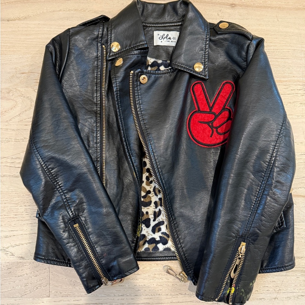 Lola + The Boys All About The Patch Vegan Leather Jacket